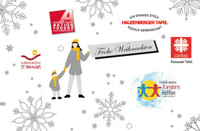 Frohe Weihnachten Spenden Banner