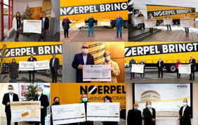 Collage von Weihnachtsspenden