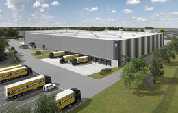 Noerpel Lagerhalle in Heidenheim Luftaufnahme