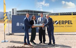 Grundsteinlegung am Standort in Giengen